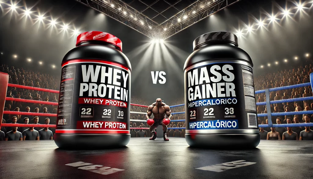 Diferença entre Whey e Hipercalórico