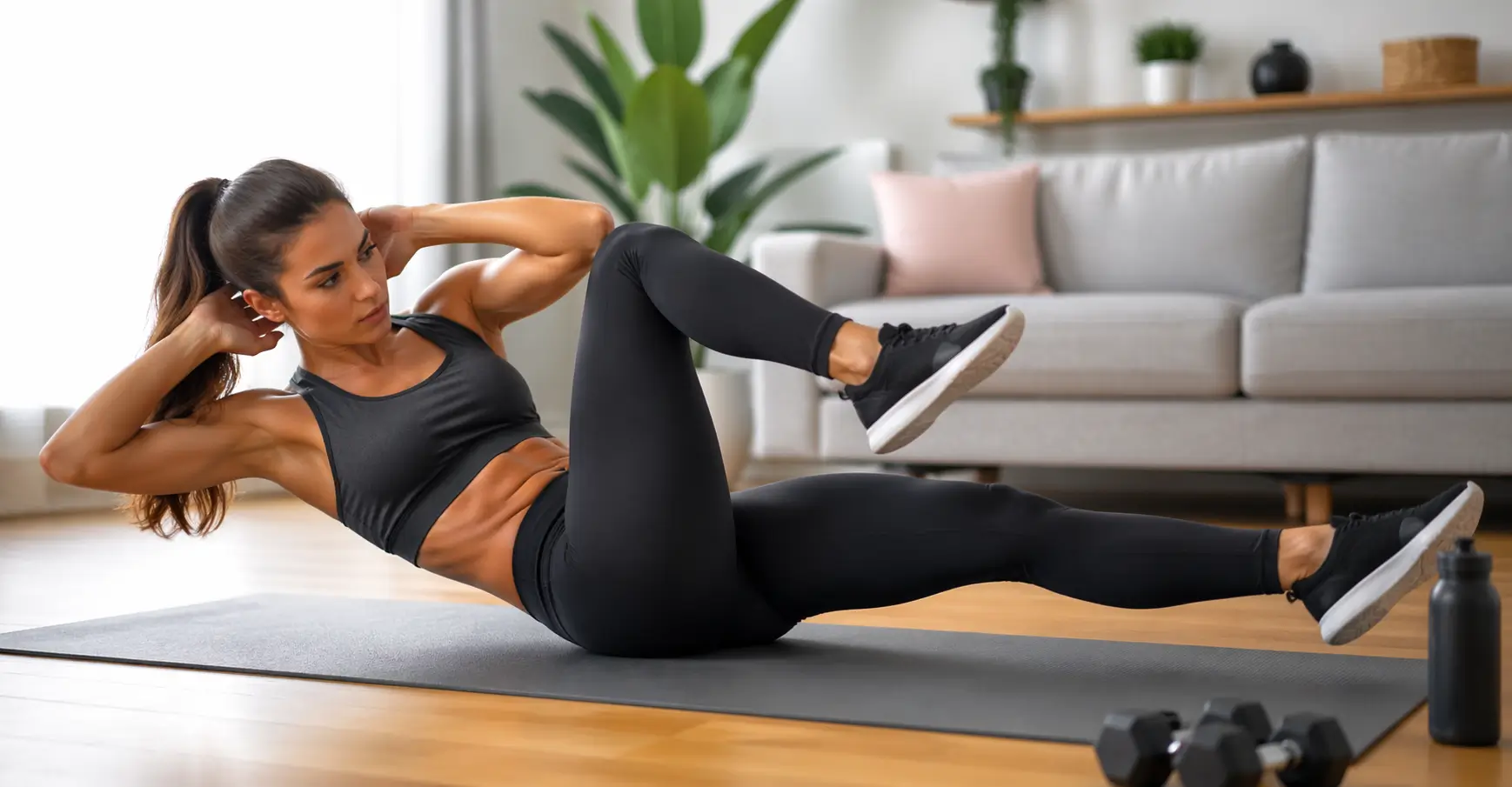 Treino de 10 minutos para secar barriga em casa